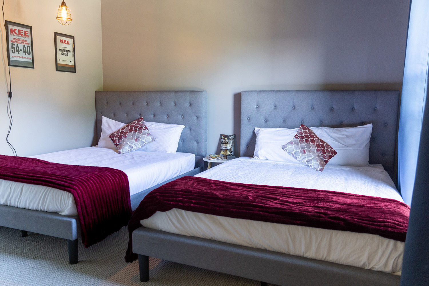 Double Twin room beds | Bala Bay Inn, Muskoka and Bala's historic hotel, Established in 1910